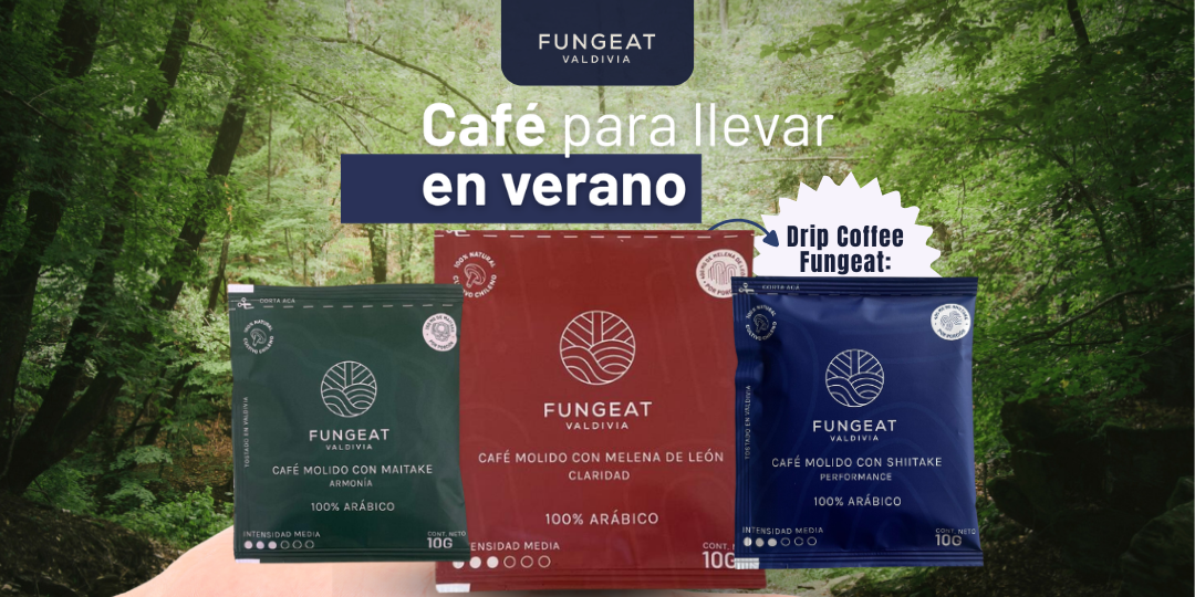 Café para llevar en verano: Drip Coffee Fungeat para playa, paseos y vacaciones