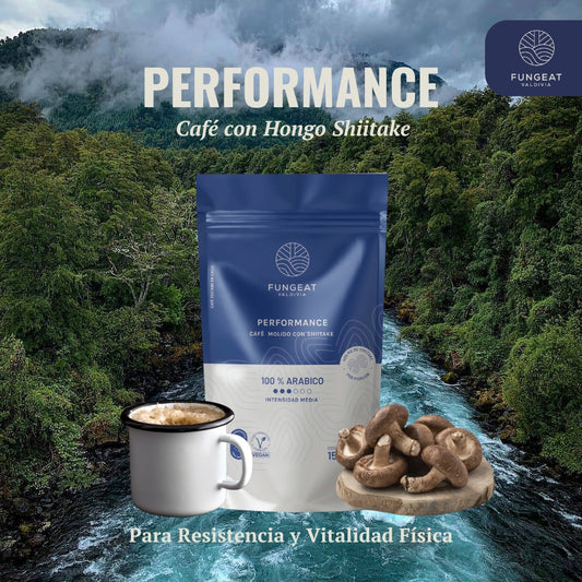 Café Performance con hongo Shiitake